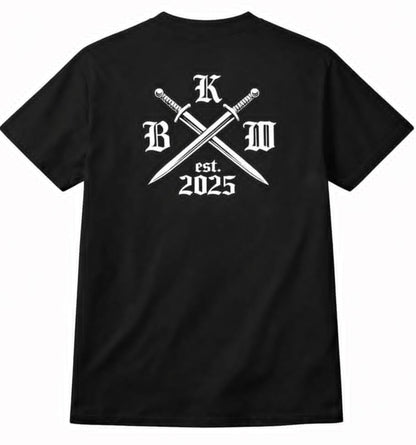 Black Knights crossing Sword T Shirt