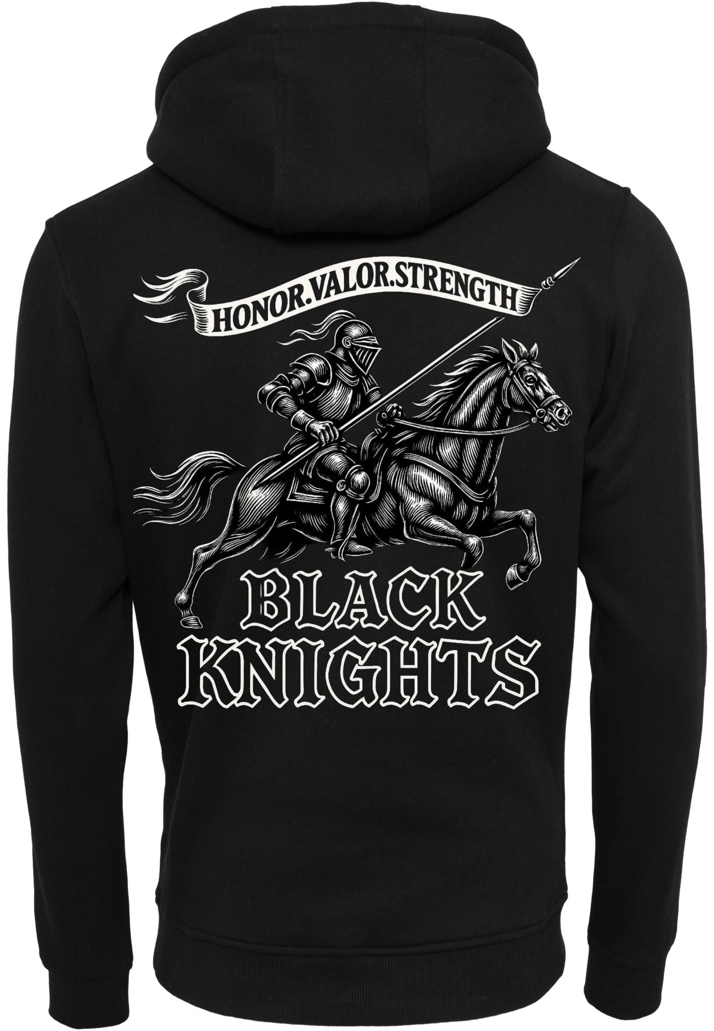 black knights horseman hoodie