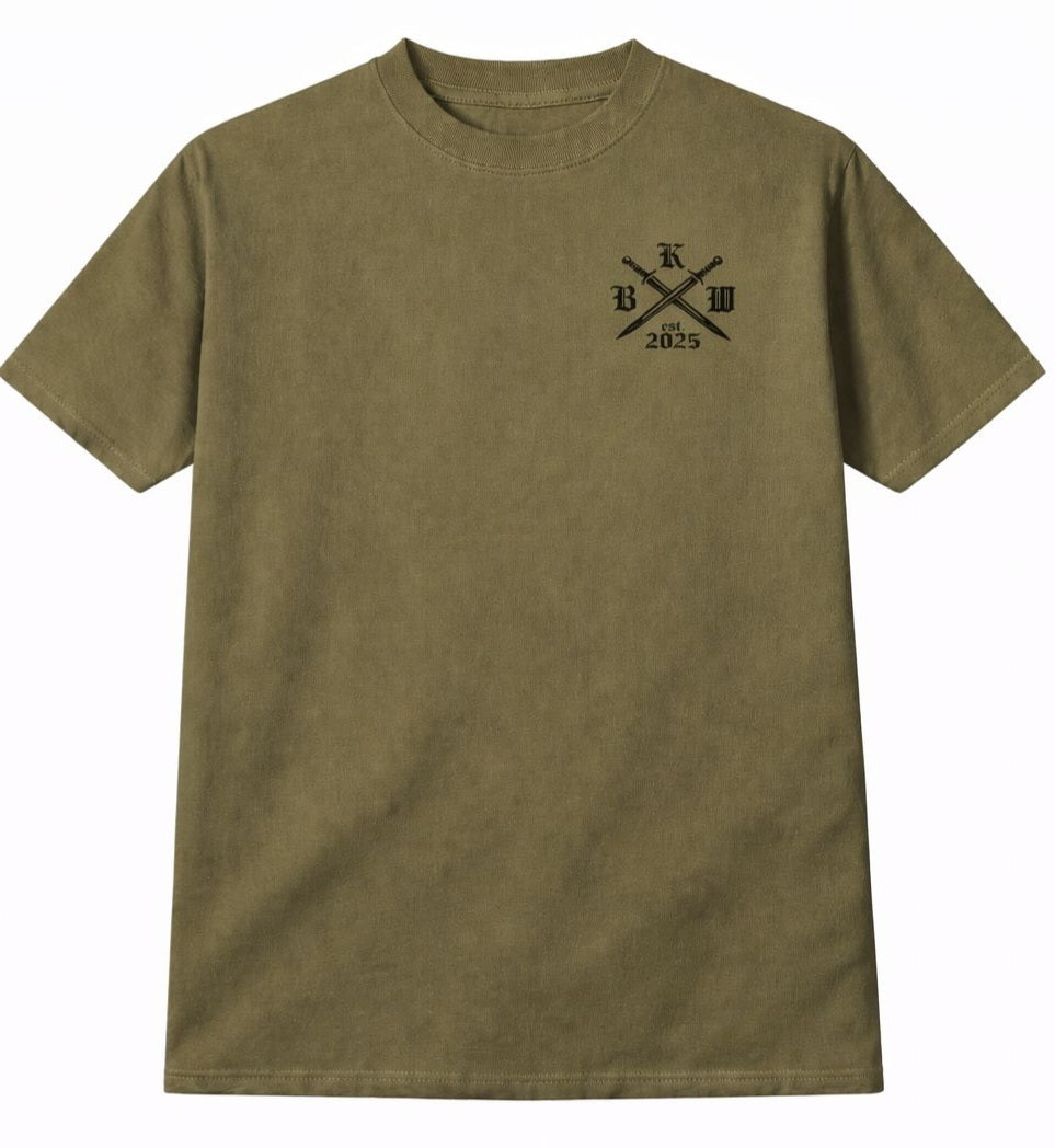 black knights crossing sword t shirt