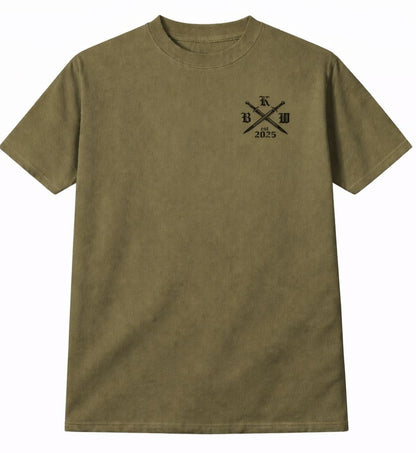 Black Knights crossing Sword T Shirt